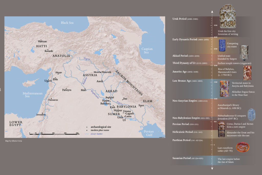 Map of the Mesopotamia (by Alberto Urcia)